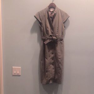 Calvin Klein, Grey pinstriped dress, size 4